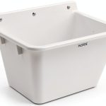 Mustee Wall Mounted Laundry Tray White Thermoplastic Utility-0