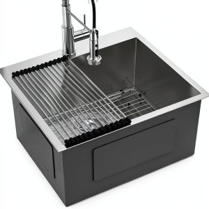 Lordear Stainless Steel Laundry Sink Drop In Utility Sink-0