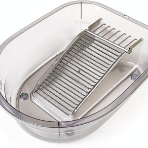 SEWACC Portable Washboard Basin Gray Plastic Laundry Sink-0