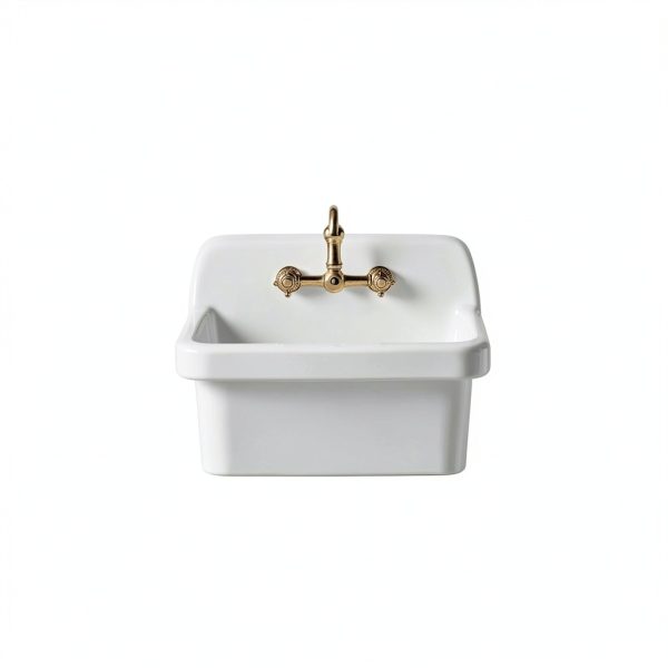 ELLAI Ceramic Farmhouse Sink Wall Mounted Laundry Utility-0