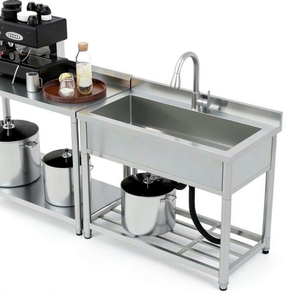 GGW Stainless Steel Utility Sink Large Industrial-1