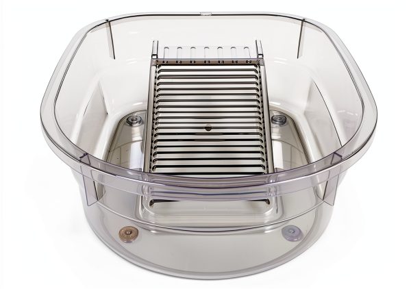 SEWACC Portable Washboard Basin Gray Plastic Laundry Sink-7