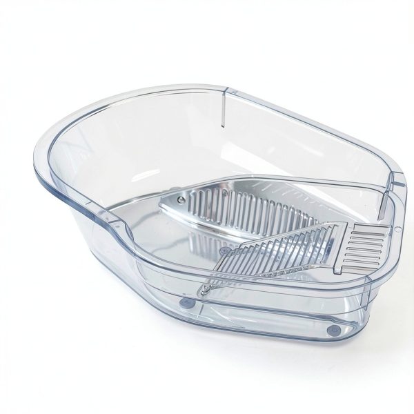 SEWACC Portable Washboard Basin Gray Plastic Laundry Sink-8