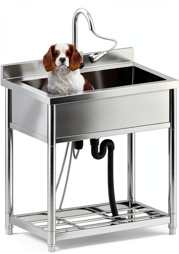 GGW Stainless Steel Utility Sink Large Industrial-0