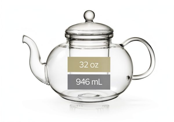 Teabloom Clear Glass Tea Set for Kitchen-4