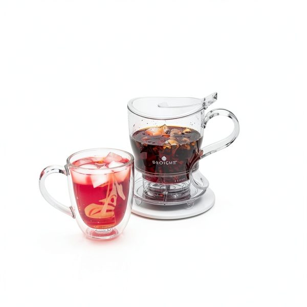 GROSCHE Tritan Teapot Black 17.7 fl oz Kitchen-2