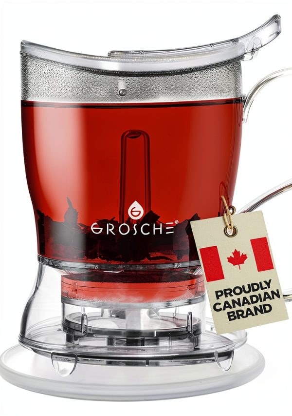 GROSCHE Tritan Teapot Black 17.7 fl oz Kitchen-0