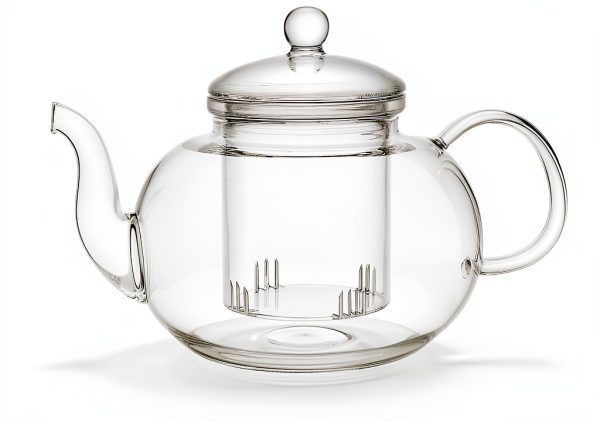 Teabloom Clear Borosilicate Glass Teapot with Lid-4