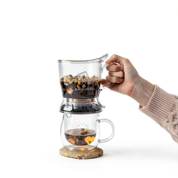GROSCHE Tritan Teapot Black 17.7 fl oz Kitchen-8