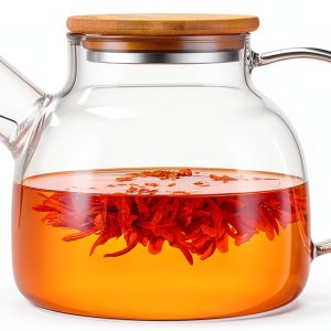 Glass Teapot by PARACITY Stovetop Safe Borosilicate-0