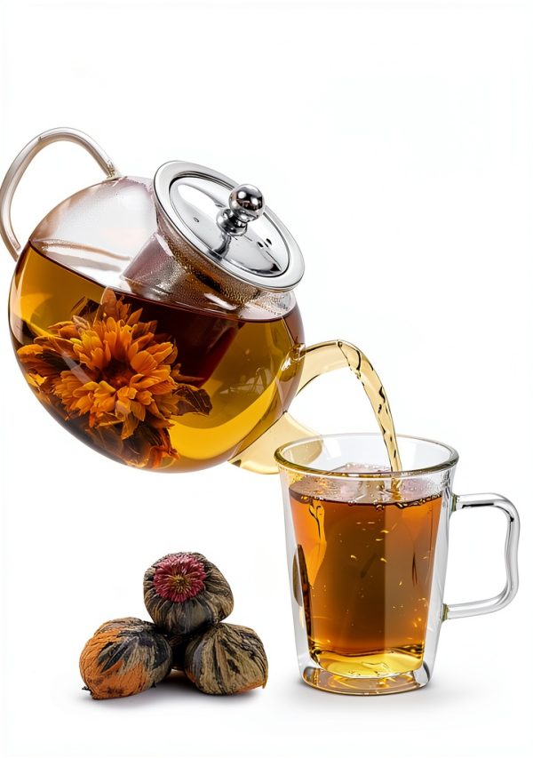 Glass Teapot Set James Bentley Clear Double Wall-2