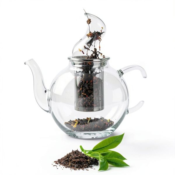 Glass Teapot Set James Bentley Clear Double Wall-5