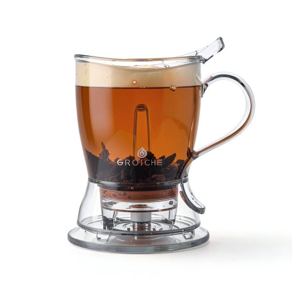 GROSCHE Tritan Teapot Black 17.7 fl oz Kitchen-4
