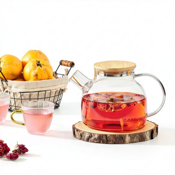 Glass Teapot by PARACITY Stovetop Safe Borosilicate-5