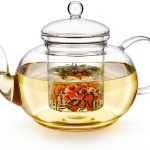 Teabloom Clear Borosilicate Glass Teapot with Lid-0