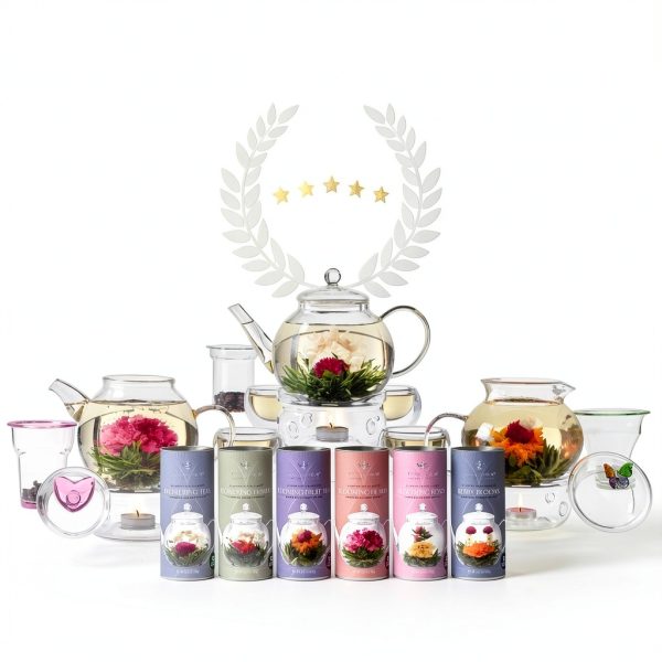 Teabloom Clear Borosilicate Glass Teapot with Lid-8