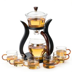 RORA Wooden Teapot Set Kitchen Dining Essentials-0