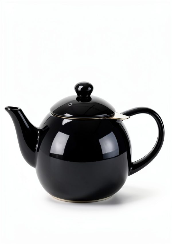 Porcelain Teapot Sweese 27oz Navy with Infuser - Stainless Steel-6