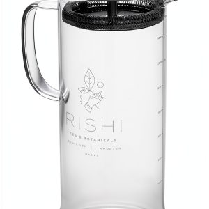 Rishi Tea Simple Brew Borosilicate Teapot 34 Fl Oz with Strainer-0