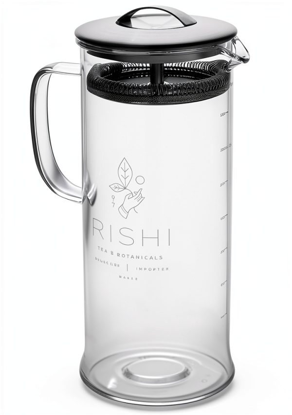 Rishi Tea Simple Brew Borosilicate Teapot 34 Fl Oz with Strainer-0