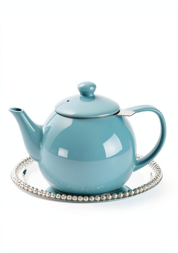 Sweese Porcelain Teapot 27oz with Infuser Navy Color-6