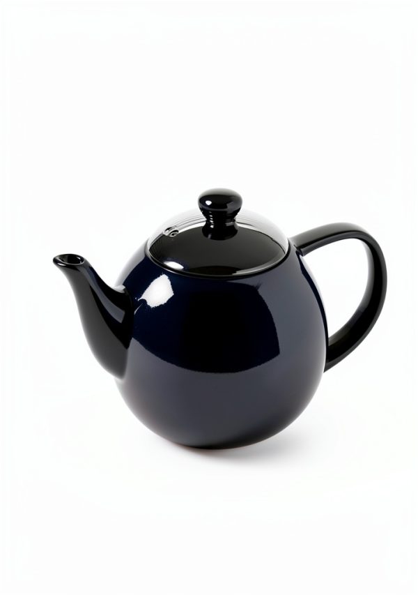 Porcelain Teapot Sweese 27oz Navy with Infuser - Stainless Steel-1