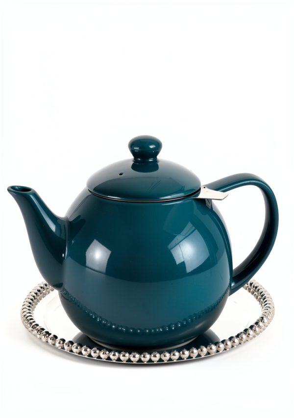 Sweese Porcelain Teapot 27oz with Infuser Steel Blue-6