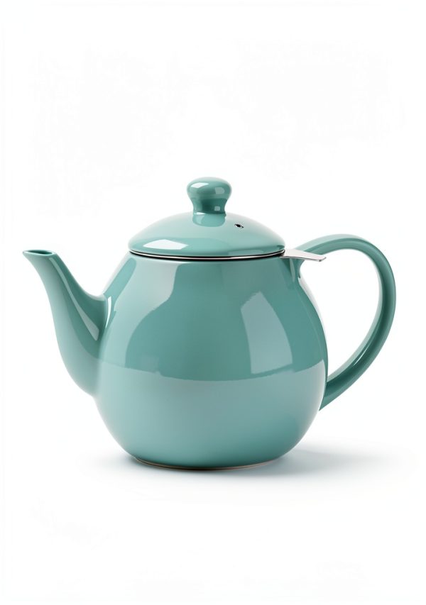 Sweese Mint Green 27oz Porcelain Teapot with Stainless Steel Infuser-5