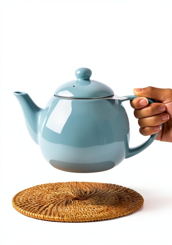 Sweese Porcelain Teapot 27oz with Infuser Navy Color-4