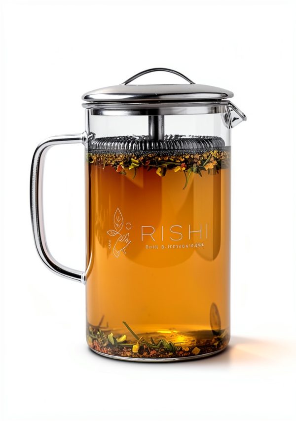 Rishi Tea Simple Brew Borosilicate Glass Teapot 20 Fl Oz with Lid-3