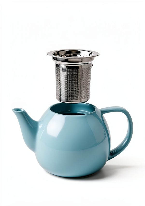 Sweese Porcelain Teapot 27oz with Infuser Navy Color-3