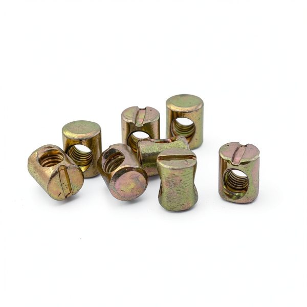 Metric M6 Barrel Cross Hole Nuts ZHYOHEN 20pcs Carbon Steel Slotted-2