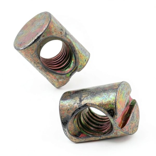 Guifeng Monogrammed Barrel Nuts 10x12.5mm Zinc Plated Slotted Pins-3