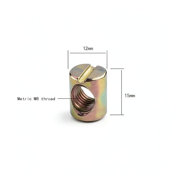 Asayu 20 Pack M8 Barrel Nuts Cross Dowels for Furniture Beds & Chairs-2