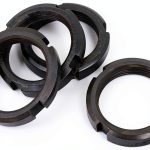 uxcell M36 x 1.5mm Pitch Retaining Four-Slot Slotted Round Circular Nuts 4pcs-0