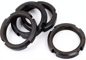 uxcell M36 x 1.5mm Pitch Retaining Four-Slot Slotted Round Circular Nuts 4pcs-0