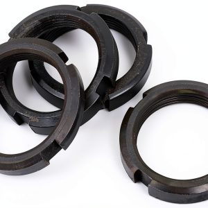 uxcell M36 x 1.5mm Pitch Retaining Four-Slot Slotted Round Circular Nuts 4pcs-0