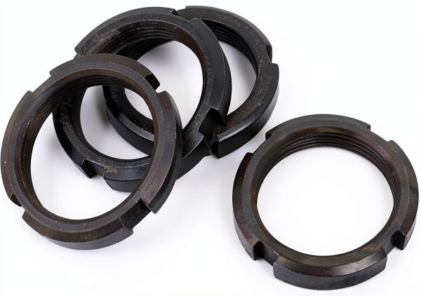 uxcell M36 x 1.5mm Pitch Retaining Four-Slot Slotted Round Circular Nuts 4pcs-0