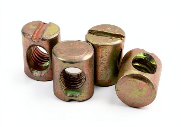 Metric M6 Barrel Cross Hole Nuts ZHYOHEN 20pcs Carbon Steel Slotted-4