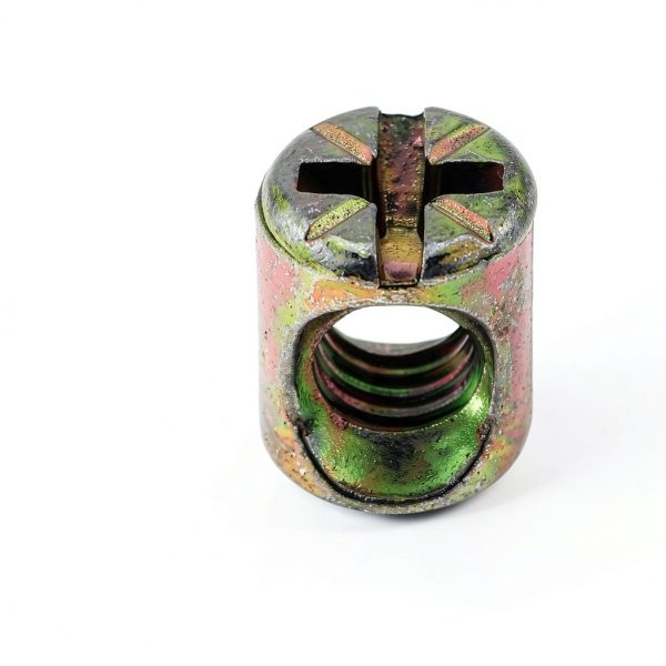 MEETOOT 20-piece M6x13mm Zinc Cross Slot Nuts for Furniture Assembly-1