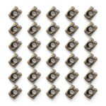 Guifeng Monogrammed Barrel Nuts 10x12.5mm Zinc Plated Slotted Pins-0