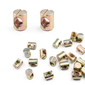 Asayu 20 Pack M8 Barrel Nuts Cross Dowels for Furniture Beds & Chairs-0