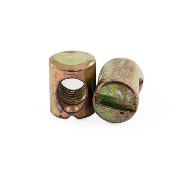 Metric M6 Barrel Cross Hole Nuts ZHYOHEN 20pcs Carbon Steel Slotted-3