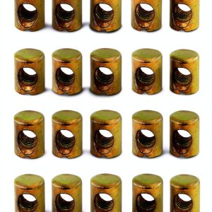 Metric M6 Barrel Cross Hole Nuts ZHYOHEN 20pcs Carbon Steel Slotted-0