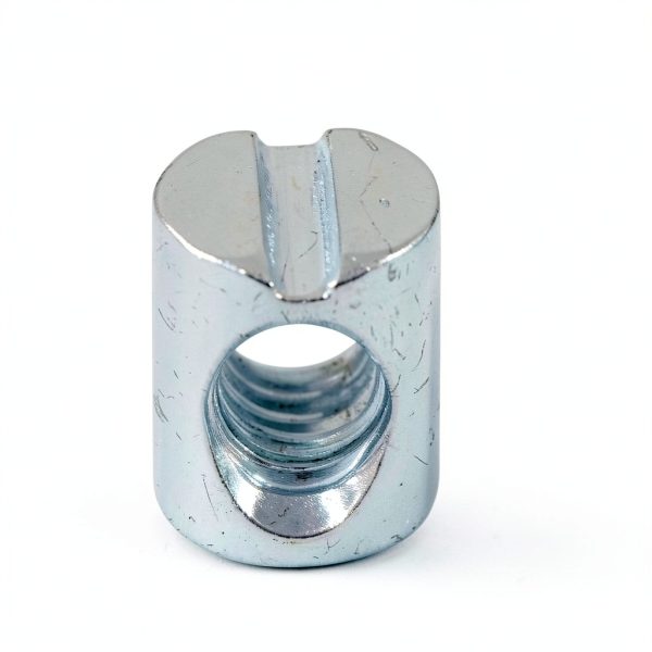 UNC 1/4"-20 Threaded Barrel Nuts 10mmx12.5mm Zinc Plated 20 Pack-5
