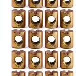 YXQ 25Pcs M6 Barrel Nuts Cross Dowels Slotted Nuts for Furniture Beds Crib Chairs-0