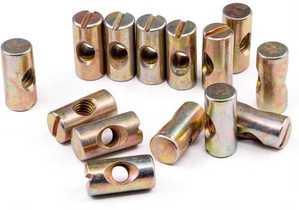 Hilitchi M6 Pozidriv Slotted Barrel Nuts 20pcs 20mm for Assembly-4