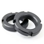 NACX M27 Slotted Round Nut, Carbon Steel, 6pcs Heavy‑Duty Fastener-0
