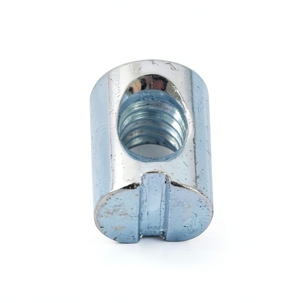 UNC 1/4"-20 Threaded Barrel Nuts 10mmx12.5mm Zinc Plated 20 Pack-1
