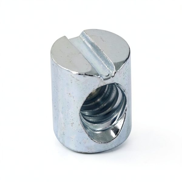 UNC 1/4"-20 Threaded Barrel Nuts 10mmx12.5mm Zinc Plated 20 Pack-4